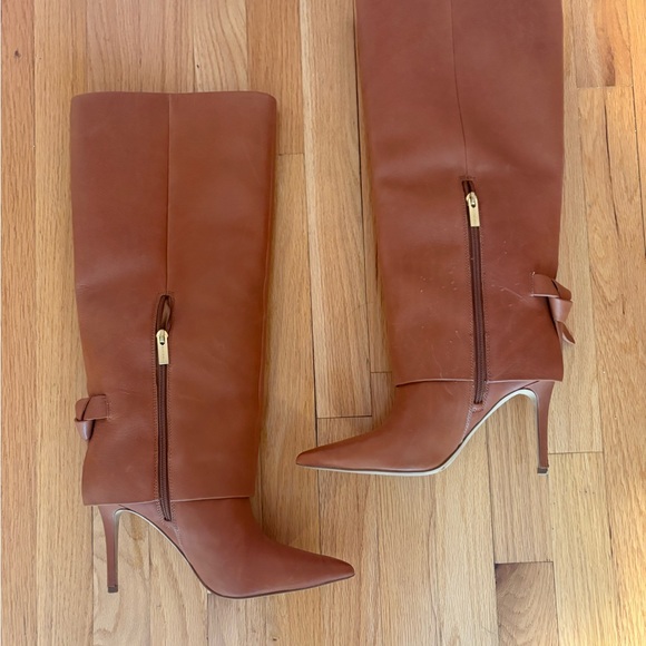 Vince Camuto Brown Heeled Foldover Kammitie Boots - Picture 7 of 15
